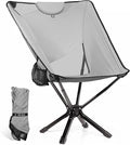 TCEK Portable High Back Camping Chair with Adjustable Height, Small Compact Outdoor Folding Chair for Adults Travel, Riselite Collapsible Lightweight Packable Camp Chairs, Easy Carry and Quick Setup
