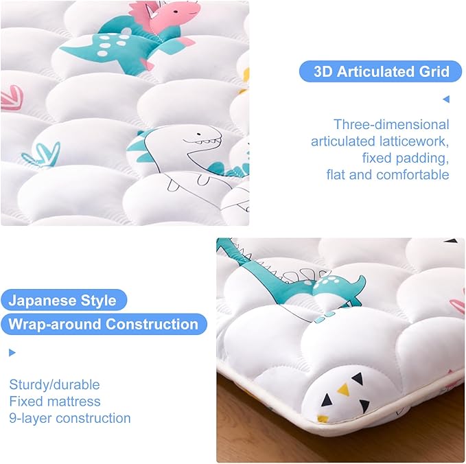jzbearapt Premium Foam Japanese Floor Mattress Futon Mattress,100% High Density Comfortable Foam,Thicken Tatami Mat Sleeping Pad,Portable Kids Adults Sleeping Mats for Guest Room, Dormitory