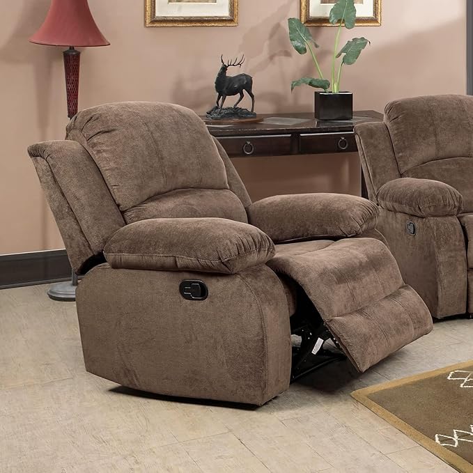 AYCP Corduroy Living Room Furniture Set Reclining Sofa Set Loveseat Furniture Sets in Living Room Sofa Recliners (Chair, Taupe Corduroy)