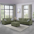 Legend Vansen Oversized Modular Sectional Sofa,6 Seat U Shaped Couch with Ottoman,Corduroy Sofa with Deep Seat,Convertible Large Sectional Couches for Living Room (Olive, L2+3)