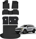 Floor Mats for 2023-2025 2026 Kia Sportage (Only Fit Gas) & Cargo Mat & Backrest Mat. TPE All Weather Protection Floor Liners with Cargo Liner Covering The Backrest Full Set Accessories