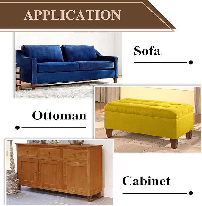 AORYVIC 5 inch Sofa Legs Wood Furniture Legs Pack of 4 Pyramid Couch Legs Mid-Century Modern Brown Replacement Legs