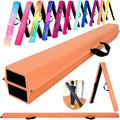 MARFULA 6 FT / 8 FT / 9 FT Folding Gymnastics Beam Foam Balance Floor Beam - Extra Firm - Suede Cover - Anti Slip Bottom with Carry Bag for Kids/Adults Home Use