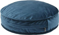 YIUOR Round Floor Pillow Cover Velvet Throw Seating Pouf Yoga Meditation Cushion Plush Case Reading Room Decor Cover Only (19.7IN, Dark Blue)