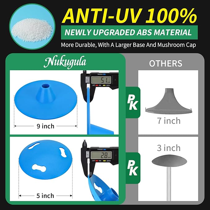 Nukugula Windproof Boat Cover Support Pole System 1 Pcs with 8 Adjustable Heights Telescoping Steel Furniture Cover Support Poles 18"-57" with Straps Storage Bag