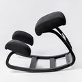 Sleekform Ergonomic Kneeling Chair | Rocking Balancing Wood Knee Stool | Posture Chair for Bad Backs, Neck Pain & Spine Tension Relief | Orthopedic Balance Seat & Thick Comfortable Knees Cushions