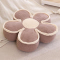 Sexysamba Flower Shaped Floor Seat Pillows Cushions 19.7" x 5.9", Cute Aesthetic Daisy Flower Decorative Throw Pillows Preppy Floor Seating Cushion for Girls Bedroom Room Sofa Chair Decor,Coffee