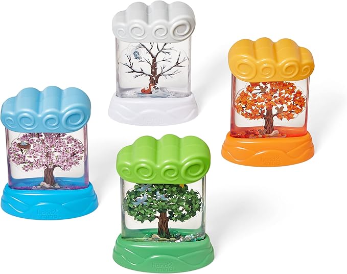 hand2mind Changing Seasons Sensory Tubes, Calm Down Corner Supplies, Quiet Fidgets, Travel Toddler Toys, Preschool Classroom Must Haves, Hands-On Stress Relief Toy, Anxiety Relief Items for Kids