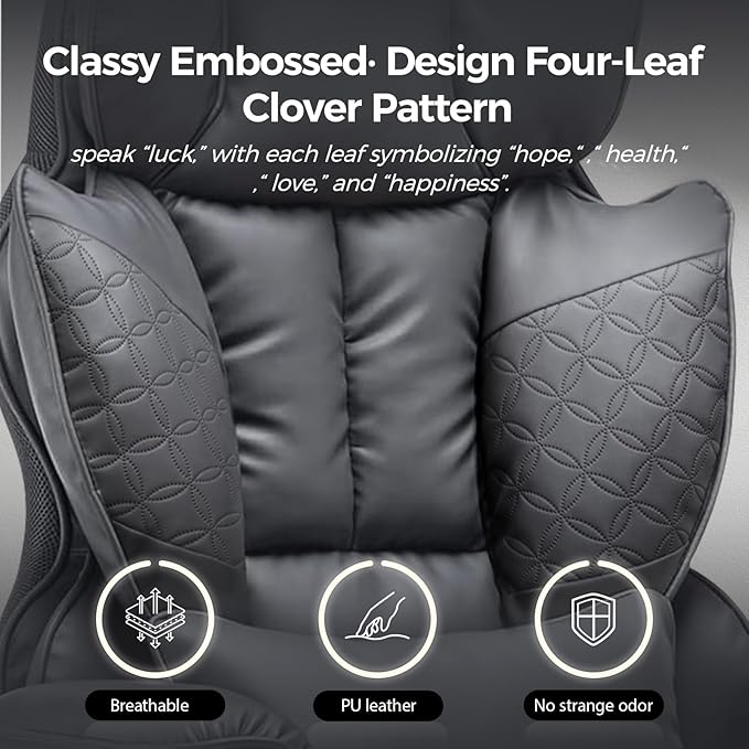 COMHOMA Desk Office Chair 400LBS Big and Tall Office Chair Ergonomic Gaming Chair with Wide Seat Leather High Back Chair with Foot Rest Adjustable Armrests Pocket Spring Lumbar Support