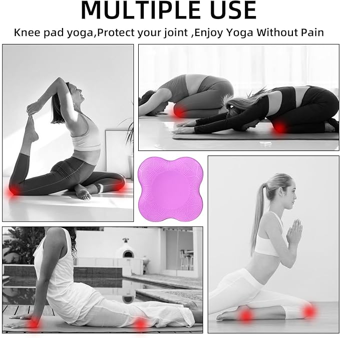 Yflingjie 2 packs Yoga Knee Pad Cushion Extra Thick for Knees Elbows Wrist Hands Head Foam Pilates Kneeling pad Yoga Knee Cushion Thick Exercise Pads for Knees Elbows Wrist Hands Head Foam Pilates Kneeling pad，Support Foam Pads for Women and Men