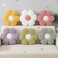 Coume 6 Pcs Flower Floor Pillows, Daisy Throw Pillows 16 Inch Flower Seating Cushions for Back to School Reading Classroom Sofa Couch Bed Decor (White, Pink, Purple, Yellow Green, Dark Green)
