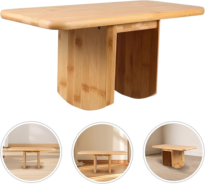 HOODANCOS Portable Meditation Bench Stool for Floor Sitting with Stable Support, Compact Lightweight Wood Prayer Chair for Yoga, Seniors, and Mindfulness Practice