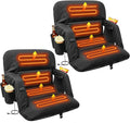 DEKEMASTER Heated Stadium Seats for Bleachers with Back Support Exclusive Sofa Style Design with Extra Thick Back and Cushion, Bleacher Chairs, 6 Reclining Positions for Sport Events Camping