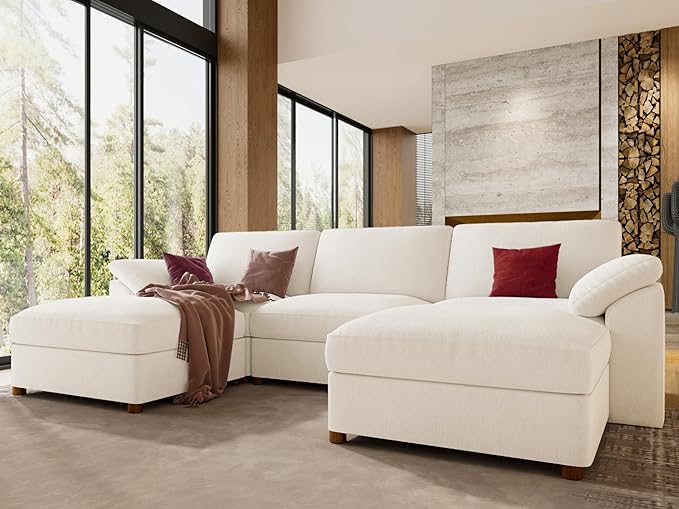 EASE MOOSE White Sectional Modular Sofa