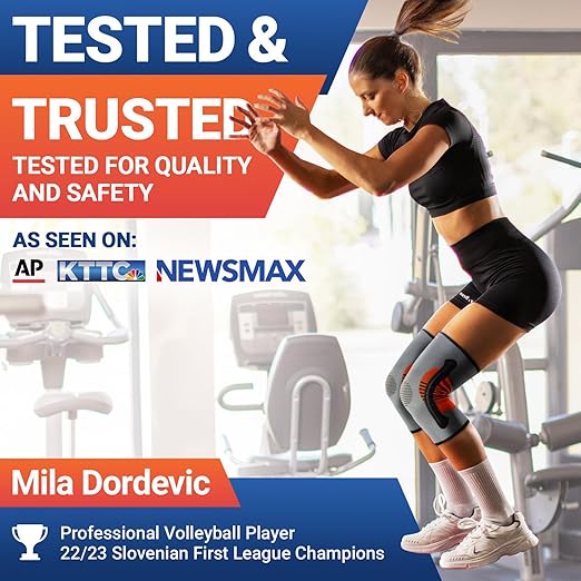 DR. BRACE ELITE Knee Brace with Size Stabilizer (2 Pack) Knee Brace for Women & Men, Workout, Sports, Daily Knee Compression Sleeve for Maximum Knee Pain Support & Fast Recovery (Venus, Small)