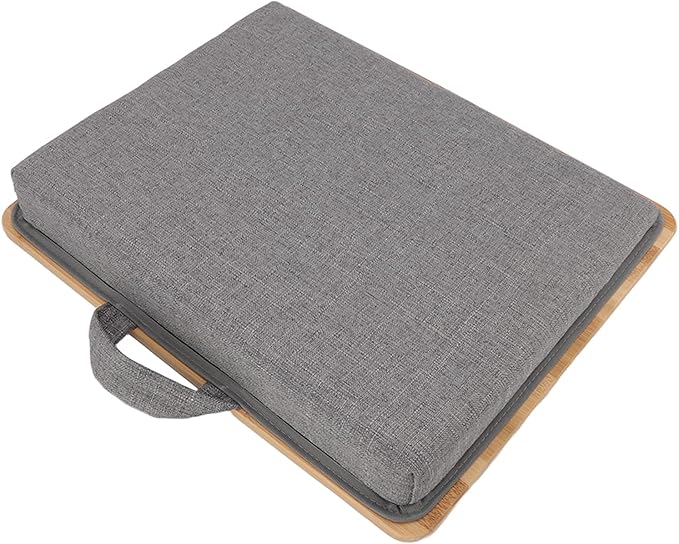 Laptop Table Lap Desk, Multifunction Bed Tray with Soft Cushion, Ergonomic Angle Design for Reading Writing Playing, Lightweight Portable Laptop Stand for Bed Sofa Office