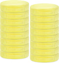 16 Pcs Round Floor Cushions for Kids, 15'' Plush Flexible Seating Pillows with Handles, Soft Chair Seats for Classroom Elementary Daycare Preschool Playroom Reading Corner Yellow