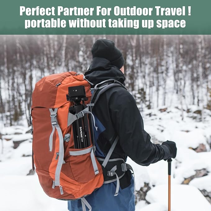 DAPENG Spotting Scope Tripod,Shooting Hunting Rest V Yoke Stand with Travel Bag and Phone Holder,Compatible with Monocular/Astronomical Telescope/DSLR Camera/Cell Phone/Projector (70 inch)
