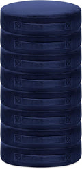 8 Pcs Round Floor Cushions for Kids, 15'' Plush Flexible Seating Pillows with Handles, Soft Chair Seats for Classroom Elementary Daycare Preschool Playroom Reading Corner Navy Blue
