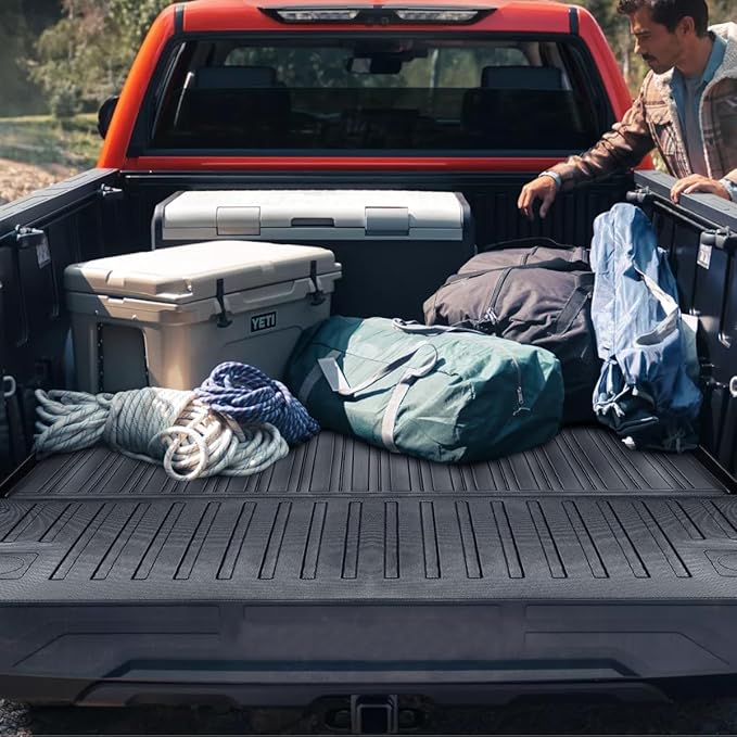 Compatible for 2022-2025 Toyota Tundra Truck Bed Mat & Tailgate Mat All Weather Protector Accessories for 2022 2023 2024 2025 Toyota Tundra 5.5ft Truck Bed Mat Tailgate Mat