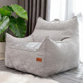Giant Bean Bag Chair, Beanbag Chairs for Adults, Teens & Kids, Comfy Sofa Chair with Handle & Filling for Living Room, Reading & Gaming, Non-Slip(Light Grey-XL)