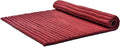 Leewadee - Foldable Floor Mattress - Japanese Roll Up Futon -Trifold Tatami Mat- Guest Floor Bed - Camping Mattress - Thai Massage Mat, Kapok Filled, 75 x 57 inches, Red