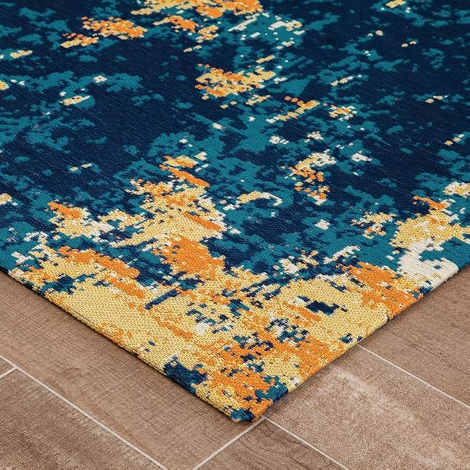 Anji Mountain Rug'd Office Chair Mat for Carpet & Hardwood Floor - Jacquard Woven Top, Anti-Slip Backing, Low Pile, Floor Protector Desk Chair Mat, Office Rugs for Rolling Chairs (40 x 54)