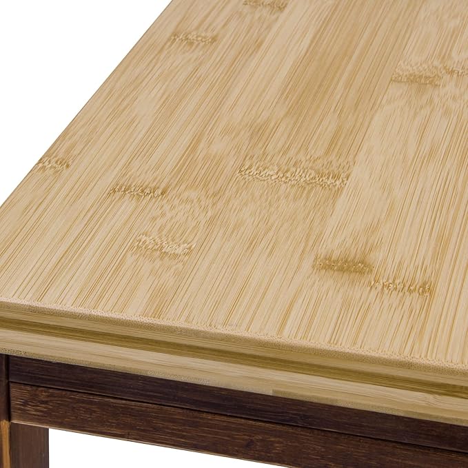 soges Small Foldable Coffee Table, Wooden Low Table for Sitting on The Floor, Bamboo Floor Desk, Japanese Dining Table, Tatami Table for Living Room Bedroom, 60HSLZCT03BB