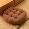 SK Studio Meditation Floor Pillow, Large Floor Cushions, Round Floor Cushion Seating for Adults Kids, Classroom Furniture Floor Pillow for Yoga Living Room, Brown, 13" W x 13" L (Pack of 1)