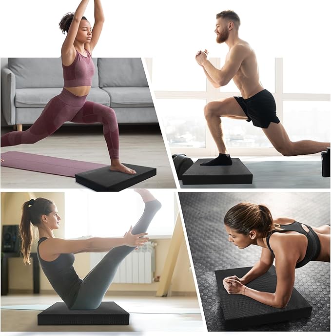 OiZenhio Professional Foam Balance Pad, Large Balance Pads for Physical Therapy, Foam Balance Board for Rehabilitation Stability Workout Knee and Ankle Exercise Strength Training