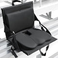 Everlasting Comfort Stadium Seats with Back Support - Adjustable Memory Foam Bleacher Chairs with Back and Cushion, Portable, Easy Folding Stadium Seat Cushion with Storage Pocket