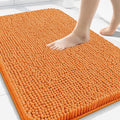 Arotive Bathroom Rugs 30x20, Extra Soft Absorbent Shaggy Chenille Bath Rugs, Machine Washable Rubber Backing Non-Slip Bath Mats for Bathroom Floor Tub and Shower, Home Decor Accessories, Coral