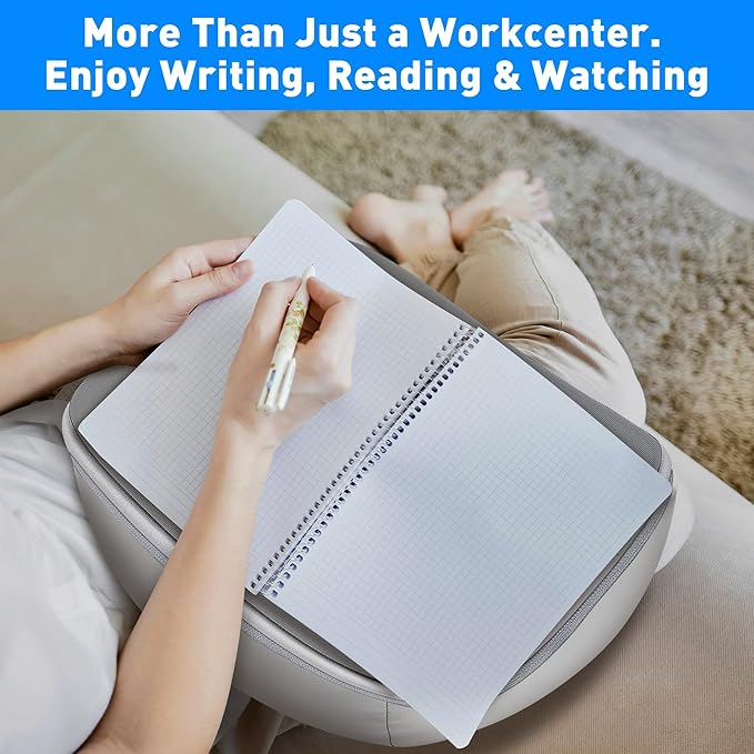 Lap Desk with Cushion - Ultra-Thick, CoolFoam 7 to 14.2 inch Laptop Tablet Stand - Washable Lycra Lap Pad Pillow Desk iPad Stand Phone Holder for Bed, Couch, Sofa, Home, Office, Gift Ideas