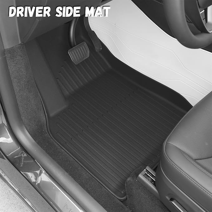 Floor Mats Trunk Mat Fit for Tesla Model Y Juniper 2025 2026 (5-Seat), TPE All Weather Floor Liners Trunk Liner Cargo Mat for Model Y Accessories 4PCS