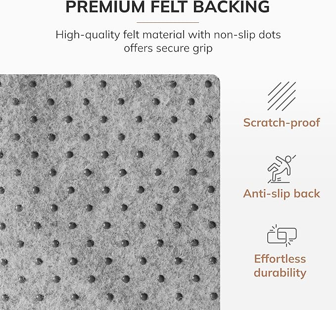 Anji Mountain Office Chairmat Thickest & Sturdy Bamboo Chairmats Highly Premium Quality Anti-Slip Heavy Duty for Multi-Purpose Hardwood Floor Office & Home Floor Protector Office Chair mat-5mm Thick