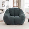 Setawix Bean Bag Chair with Filler, Comfy Teddy Bean Bag Chairs for Adults and Kids, Cozy BeanBag Sofa Fully Floor Couch with Memory Foam for Living Room Bedroom,Green