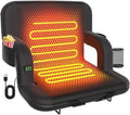 DEKEMASTER Heated Stadium Seats for Bleachers with Back Support, Portable Bleacher Chairs with Back and Cushion, 6 Adjustable Positions Pdded Bleacher Seat for Sport Events Camping