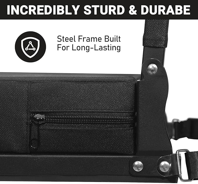 Sheenive Stadium Seats for Bleachers with Back Support, Bleacher Seats with Backs and Cushion Wide, Padded Portable Folding Comfort Stadium Chair with Shoulder Strap, Perfect for Sports Events