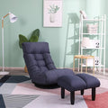 Adjustable Floor Chair with 3 Back Sections & 14 Head Positions - Ergonomic Design, Built-in Spring Seat, 360° Rotation - Perfect for Living Room, Bedroom, Dorm