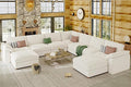 EASE MOOSE Oversized Sectional Modular Sofa，Comfty U Shape Sectional FSC Certified Modern Deep Seat Couch, Modular Cloud Couch