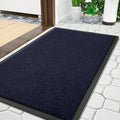 Yimobra Doormat Outdoor Indoor Entrance 36 x 17, All-Season All-Weather Front Door Mat, 100% Waterproof Welcome Matt for Floor Garage Outside Entry, Stain and Fade Resistant,Navy Blue