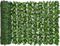 DearHouse 118x39.4in Artificial Ivy Privacy Fence Wall Screen, Artificial Hedges Fence and Faux Ivy Vine Leaf Decoration for Outdoor Garden Decor