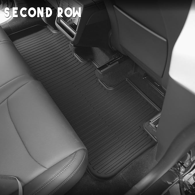 KARPAL Floor Mats for Tesla Model Y Juniper 2025 2026 5-Seat (Not Fit 7 Seats), All Weather TPE Floor Liners Front & Rear Trunk Cargo Liners Backrest Mats, Model Y Juniper Accessories 7PCS