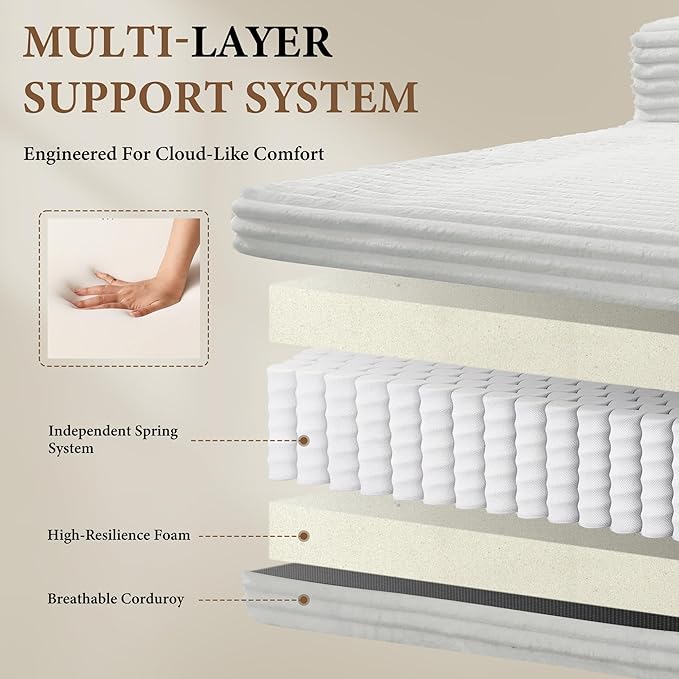 96" Sectional Couches for Living Room Cloud Couch Sofa with L-Shape Upholstered Boneless Couchs Modern Modular Sectional Couch with Chaise (Light Grey, 133" W+U Facing Chaise)
