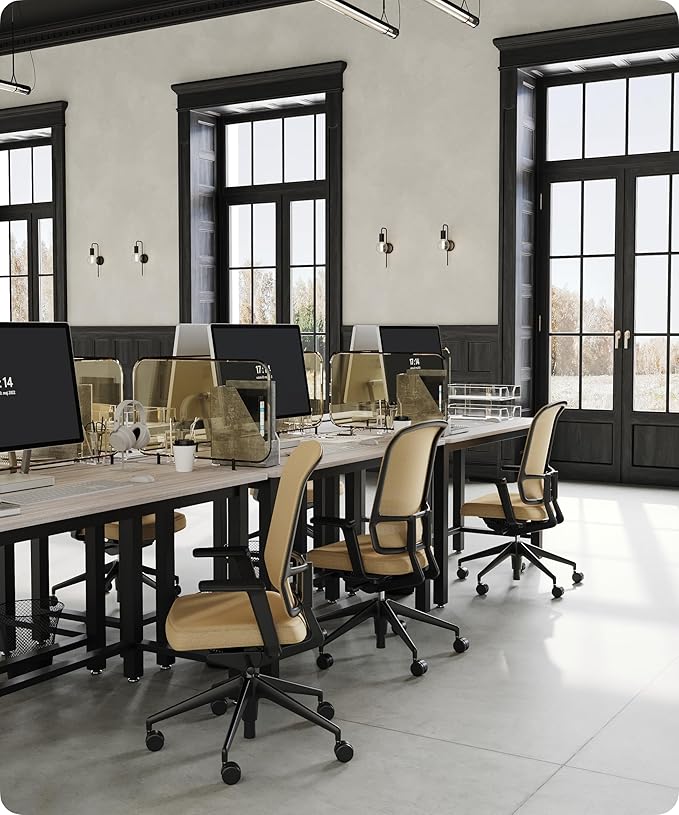 51" Home Office Desk Modern Computer Desk 51.2x23.6x29.5 inches PC Table with Thicken Frame Industrial Style Sturdy Metal Frame Furniture for Writing Gaming Grey Oak+Black