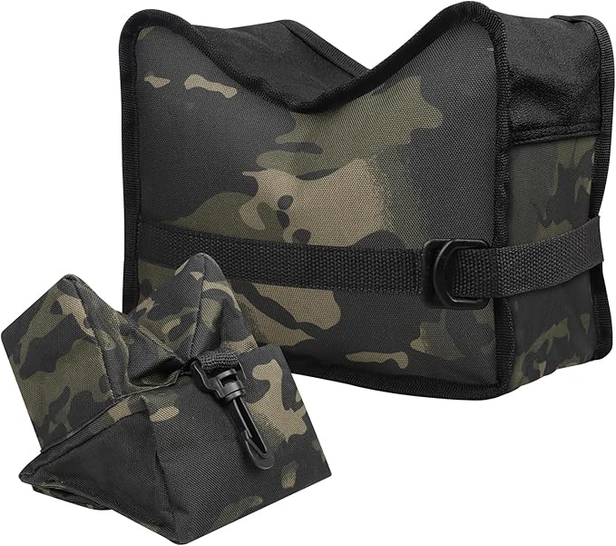 Twod Outdoor Shooting Rest Bags - Target Sports Bench Rest with Front & Rear Support SandBag Stand Holders for Gun Rifle Shooting Hunting Photography - Unfilled