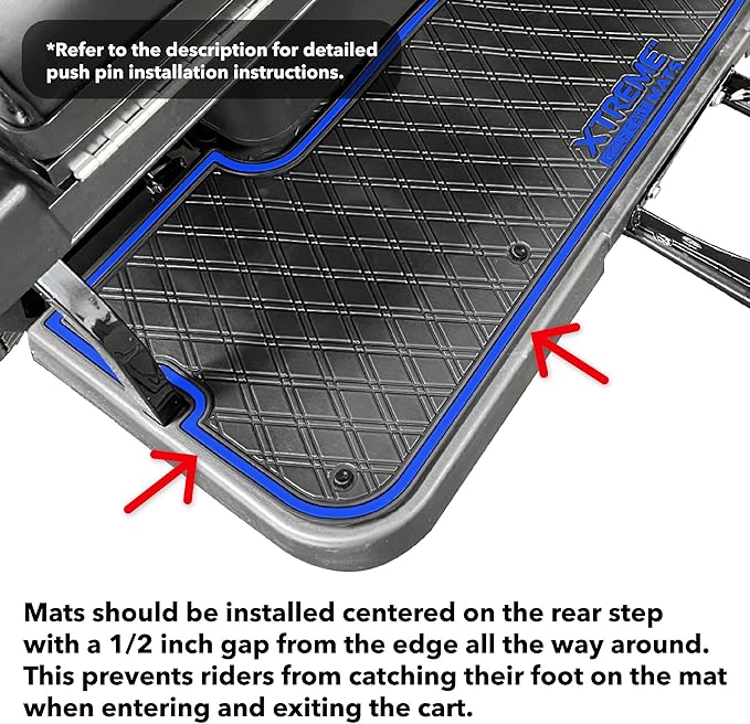 Xtreme Mats PRO Series Rear Facing Foot Rest Mat - Fits DoubleTake Max 5 and Max 6 Rear Kits