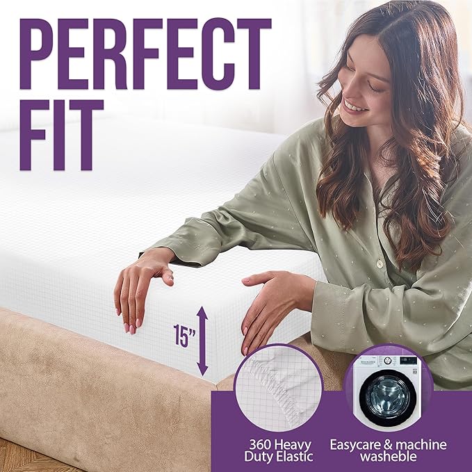 Earth Grounding Sheets California Size with 12% Silver Fiber & 4% Silk & 84% Cotton - White - SGS Quality Certified Grounded Well Bed Sheet - Conductive Fitted Sheet for Better Sleep