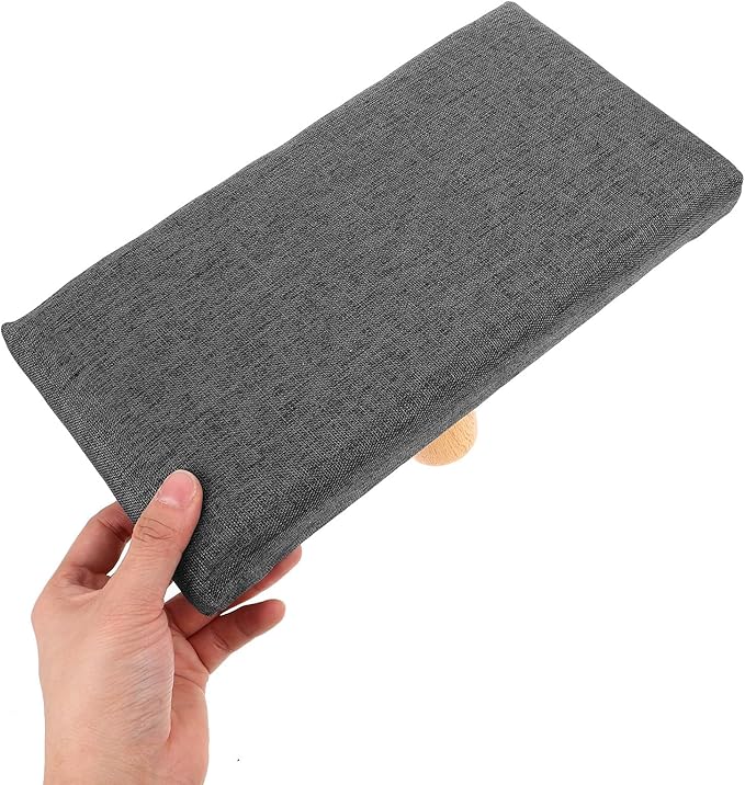 Portable Posture Bench Grey Medium for Meditation and Balance Training Comfortable Kneeling Stool with Stable Support for Adults Over Zen Practice Seat