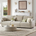 CHITA 107'' Width Modular Sectional Sofa Set, Modern Cloud Couch for Living Room and Apartment, 3 Seat Extra ComftySofa, Removable Cover, Classic Taupe